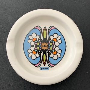 Vintage 1960's PETER MAX "Daisy Reflection" Ashtray by Iroquois